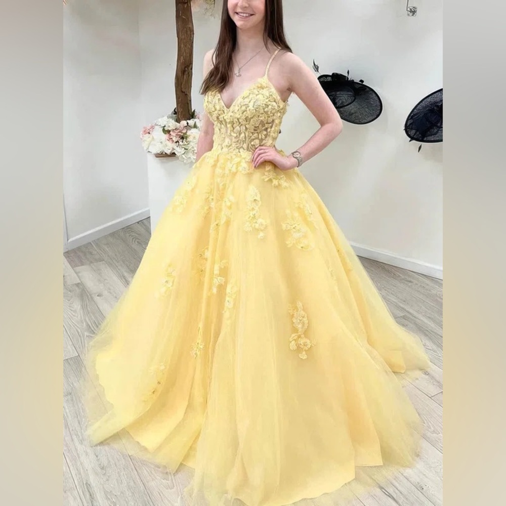 Prom formal bell dress 4